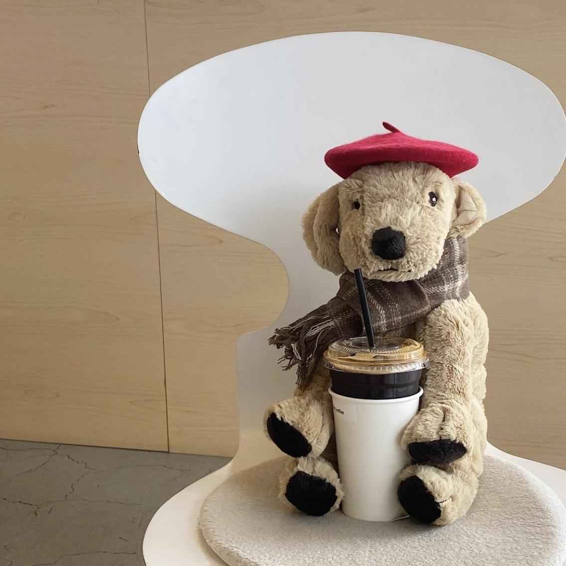 Ins Solid Color Wool Beret Mini Decorative Funny Pet Hat for Dog 1 buyer