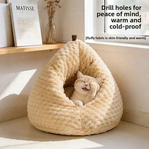 Enclosed Warm Cat Sleeping Bed