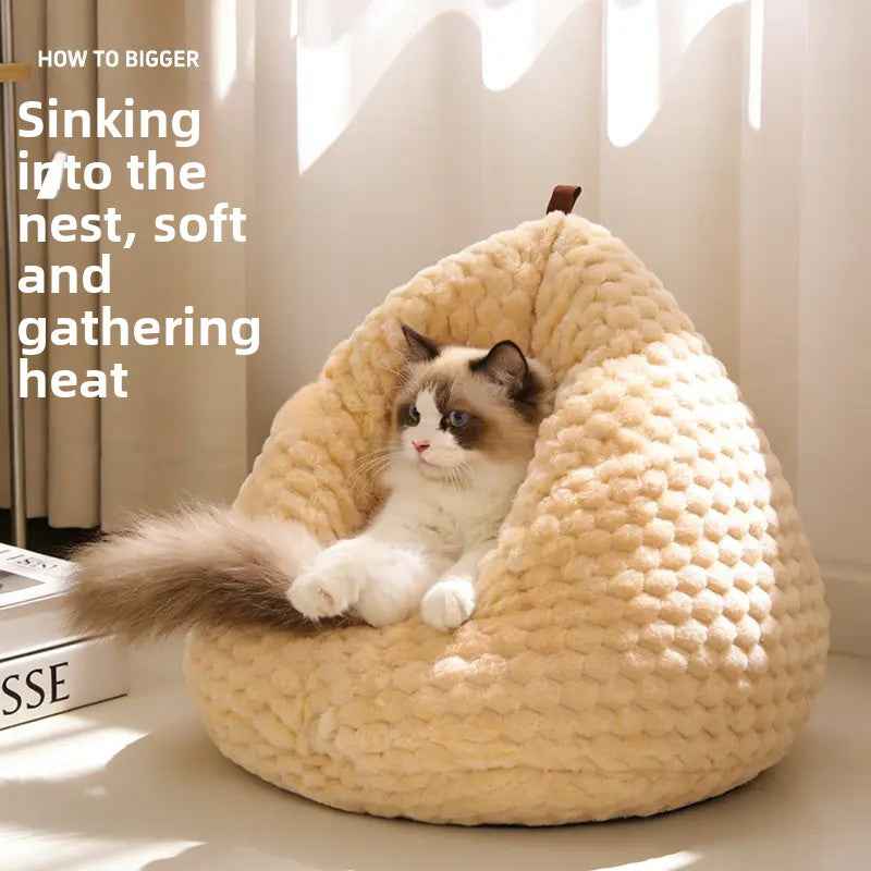 Enclosed Warm Cat Sleeping Bed
