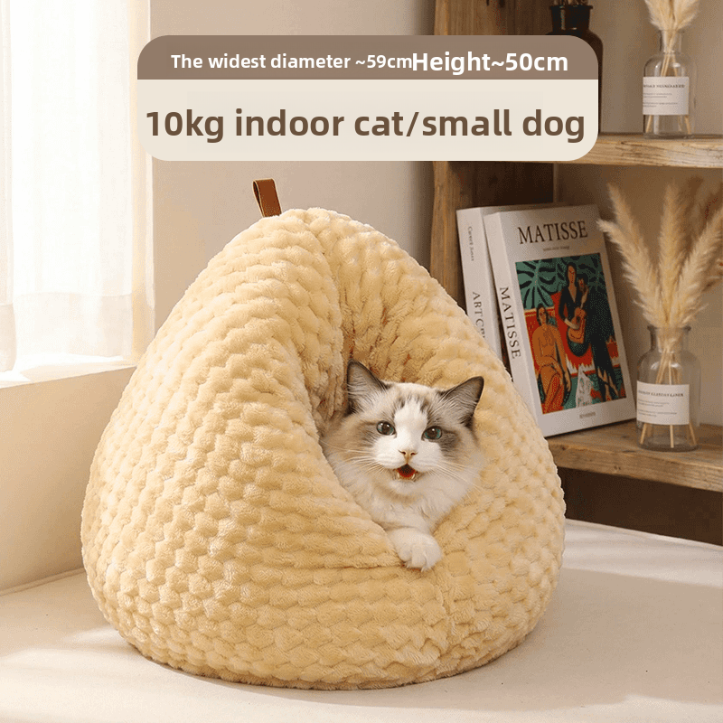 Enclosed Warm Cat Sleeping Bed